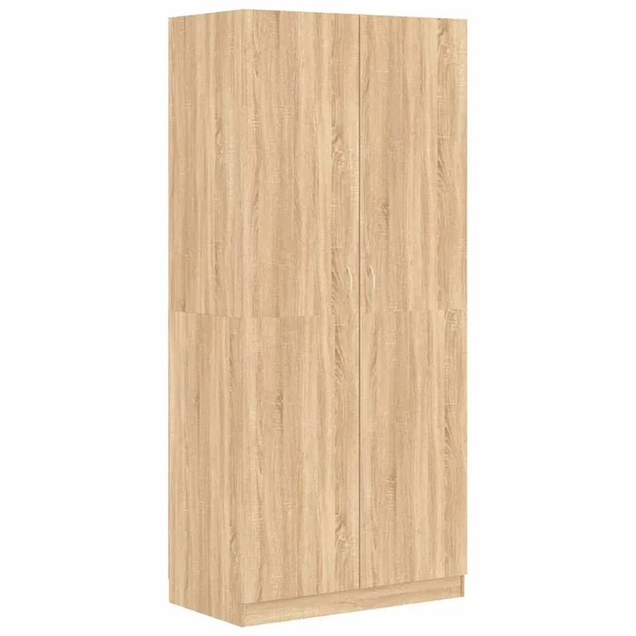 vidaXL Armario de madera contrachapada color roble Sonoma 90x52x200 cm