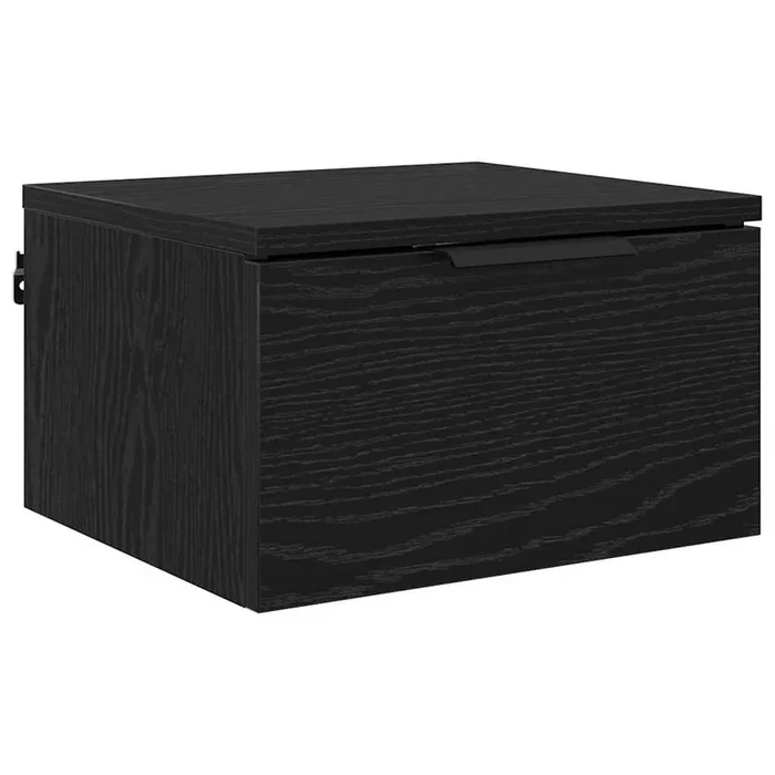 vidaXL Armario de Noche con cajón Roble negro 34 x 30 x 20 cm