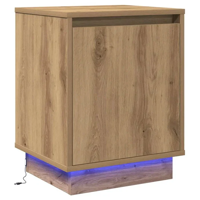 vidaXL Armario de Noche con Roble artisan 39 x 34.5 x 50 cm