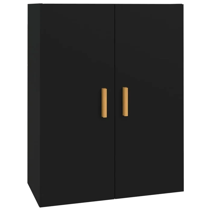 vidaXL Armario de pared colgante negro 69,5x34x90 cm (2)
