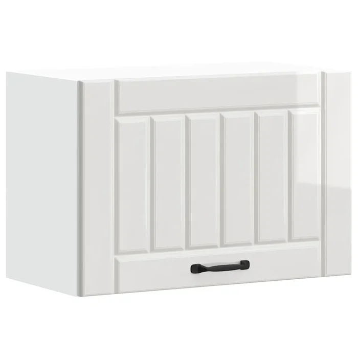 vidaXL Armario de pared de cocina Lucca blanca de alto brillo (6)
