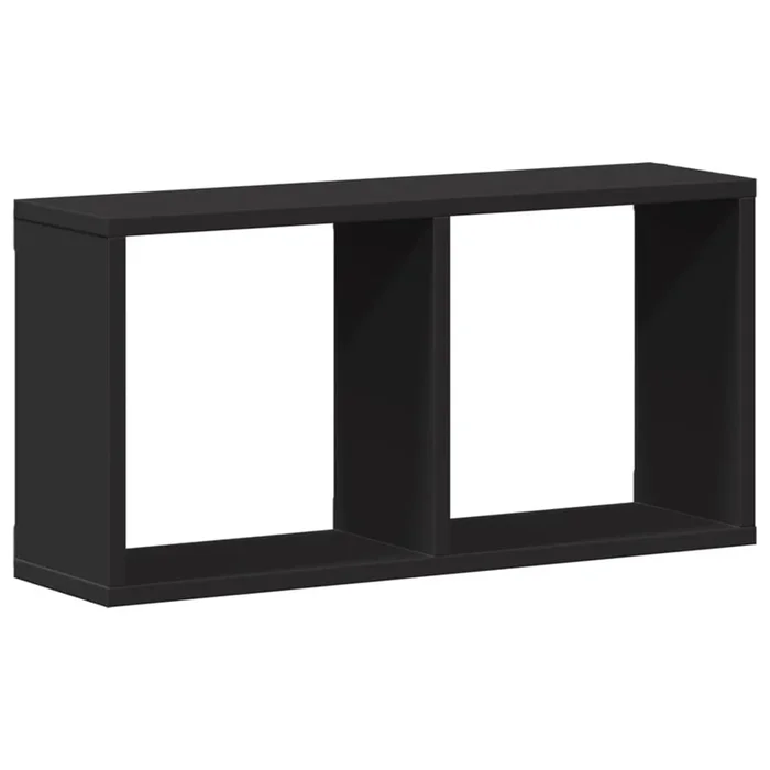 vidaXL Armario de pared madera de ingeniería negro 60x16x30 cm