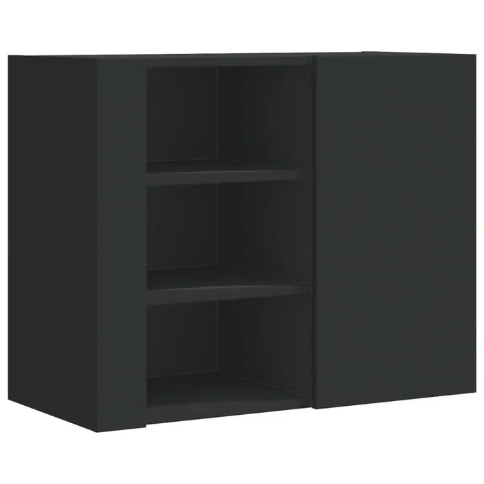 vidaXL Armario de pared madera de ingeniería negro 75x35x60 cm (2)