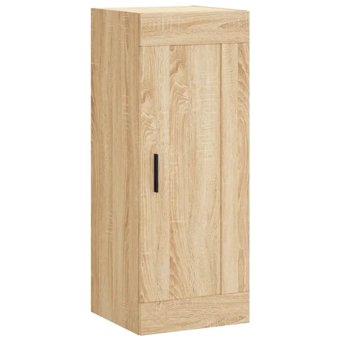 vidaXL Armario de pared madera ingeniería roble Sonoma 34,5x34x90 cm (2)