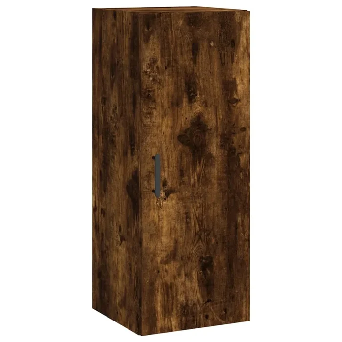 vidaXL Armario de pared roble ahumado 34,5x34x90 cm (6)