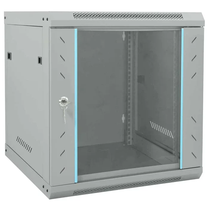 vidaXL Armario de red con almacenamiento Gris 53 x 60 x 60 cm Acero