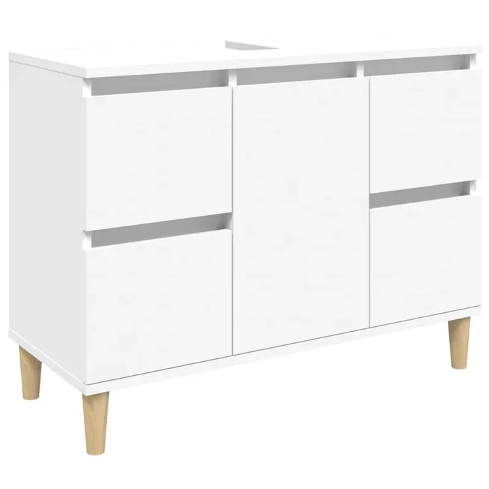 vidaXL Armario para lavabo madera contrachapada blanco 80x33x60 cm (4)