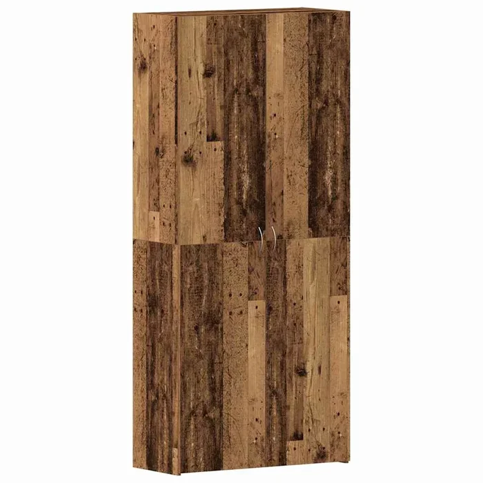 vidaXL Armario para Zapatos con estante Marrón 80 x 35.5 x 180 cm (2)