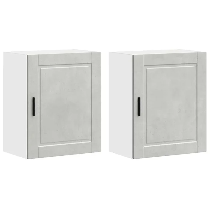 vidaXL Armarios pared para cocina 2 uds Porto gris hormigón