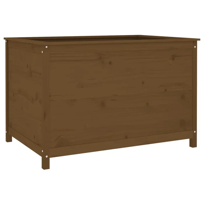 vidaXL Arriate elevado jardín madera pino marrón miel 119,5×82,5×78 cm