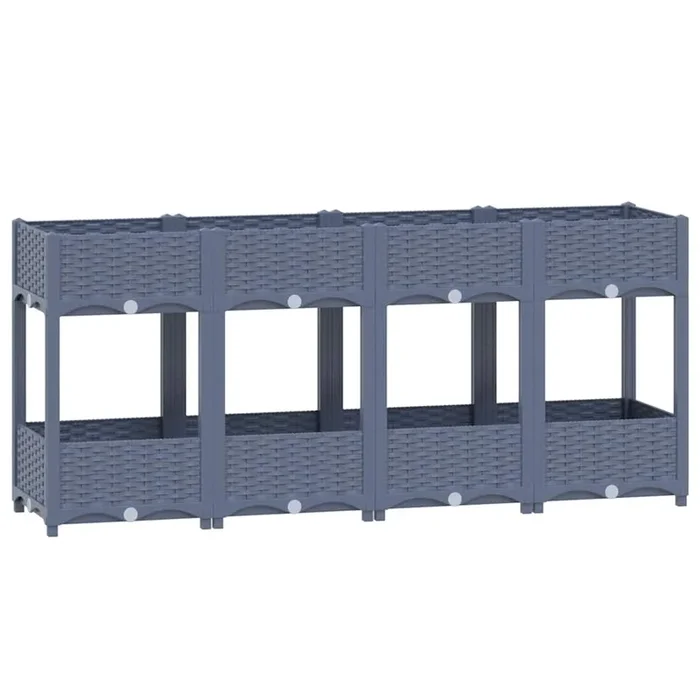 vidaXL Arriate polipropileno 160x40x71 cm (2)