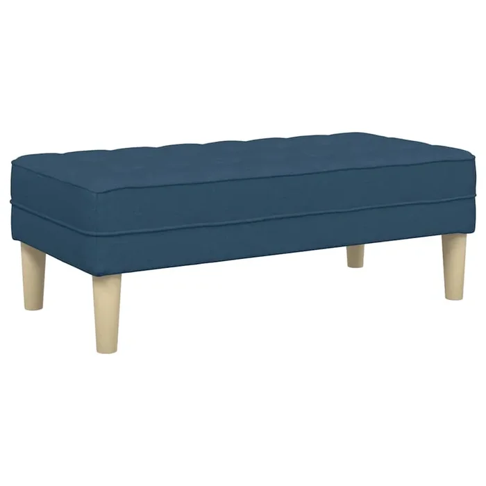 vidaXL Banco Azul 113 x 57 x 39 cm tela
