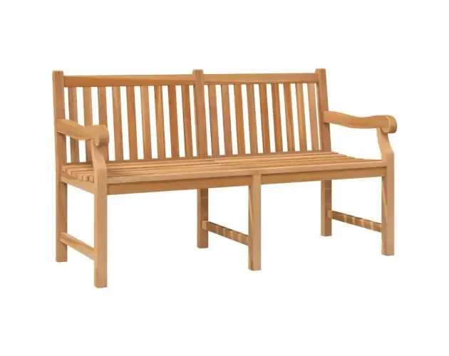 vidaXL banco de jardín de madera maciza de teca 150 cm | Brico Depôt Occasione