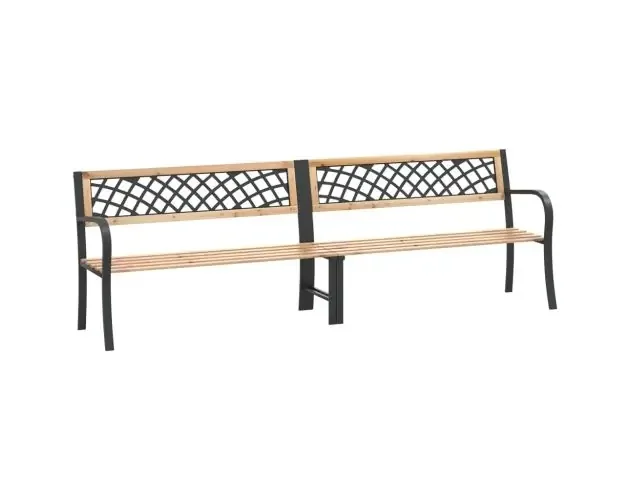 vidaXL banco de jardín doble madera de abeto chino 238 cm | Brico Depôt Migliore Qualità