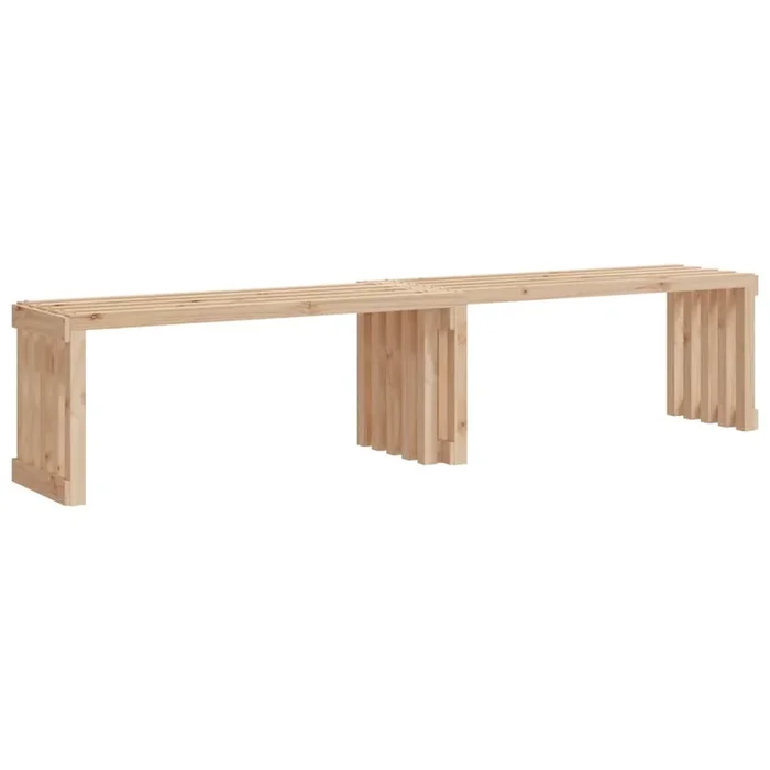 vidaXL Banco de jardín extensible madera maciza pino 212,5×40,5×45 cm