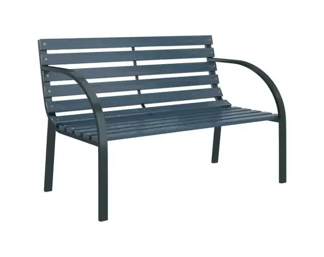 vidaXL banco de jardín madera gris 120 cm | Brico Depôt Spedizione Mondiale