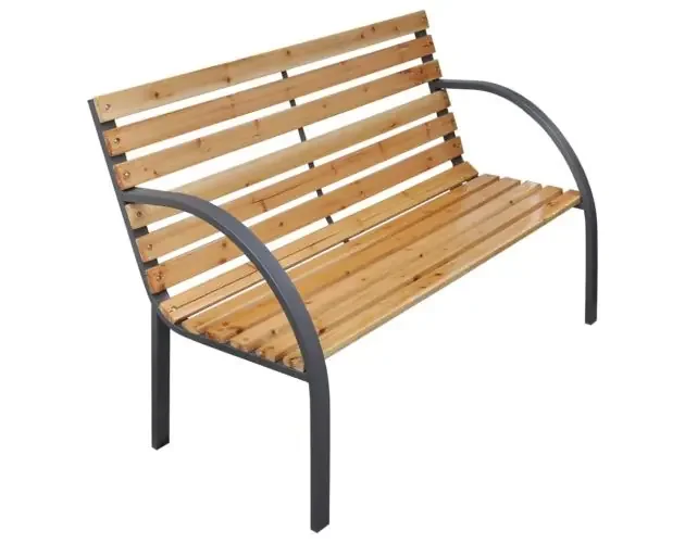 vidaXL banco de jardín madera maciza abeto 112 cm | Brico Depôt Prezzo Ridotto
