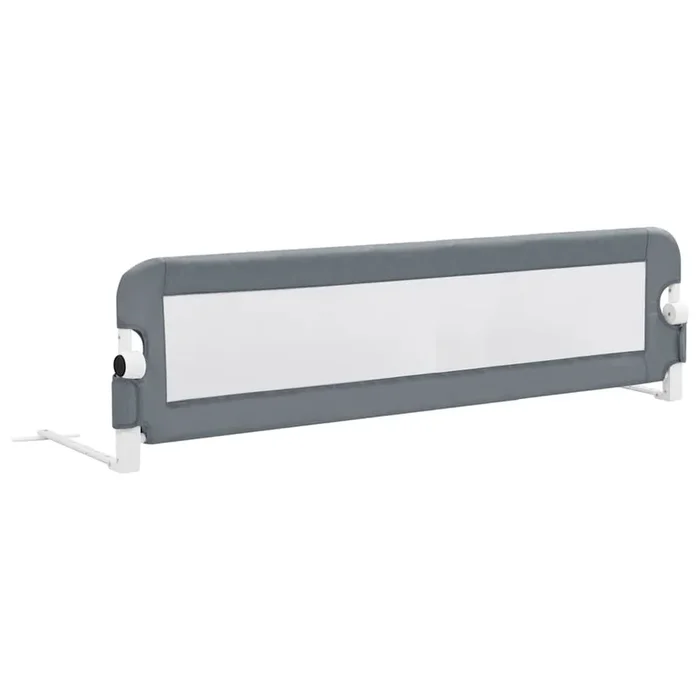 vidaXL Barandilla de seguridad cama de niño poliéster gris 150×42 cm