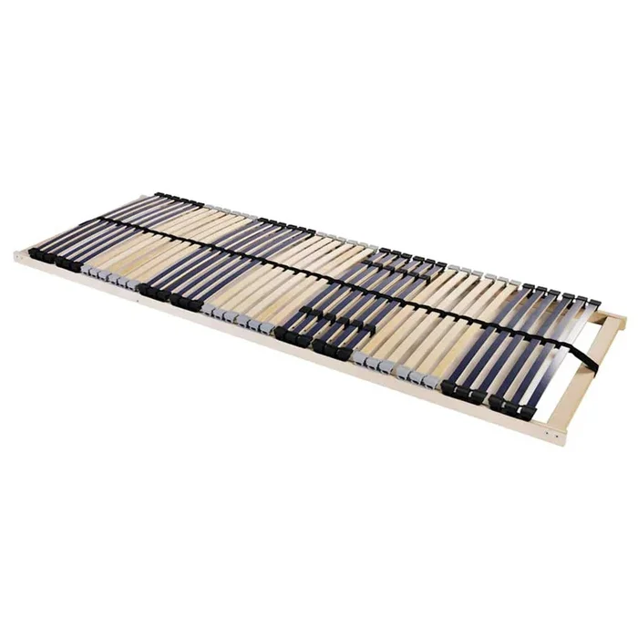 vidaXL Base de lamas Marrón 70 x 190 cm Madera de haya maciza (4)