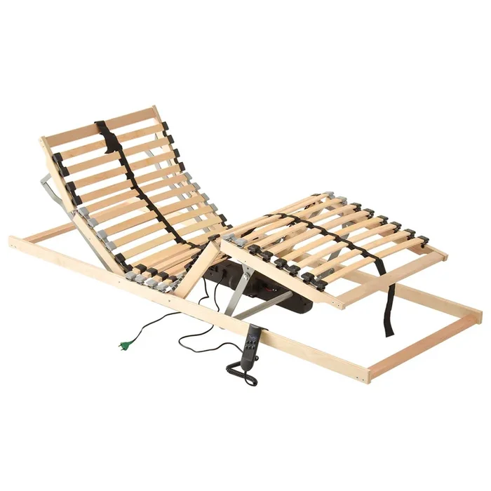 vidaXL Base de lamas Marrón 90 x 190 cm Madera de haya maciza (3)