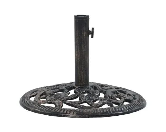 vidaXL base de sombrilla de hierro fundido color bronce 12 kg 48 cm | Brico Depôt Ultima Occasione