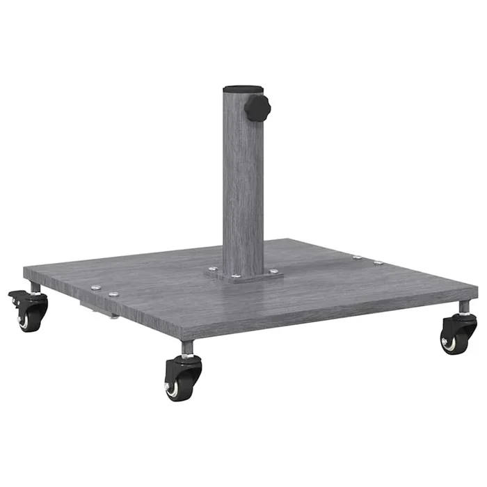 vidaXL Base de sombrilla para exterior Aspecto de madera gris oscuro (5)