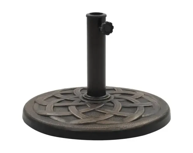 vidaXL base de sombrilla redonda de poliresina bronce 19 kg | Brico Depôt Ultimissimo Modello