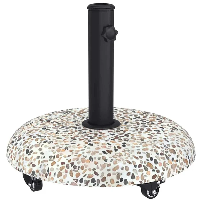 vidaXL Base para sombrilla Multicolor y negro 45 x 45 x 40 cm