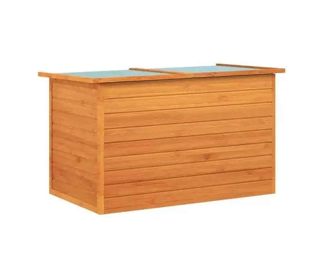 vidaXL baúl de jardín de madera 126x72x72 cm | Brico Depôt Prezzo Basso