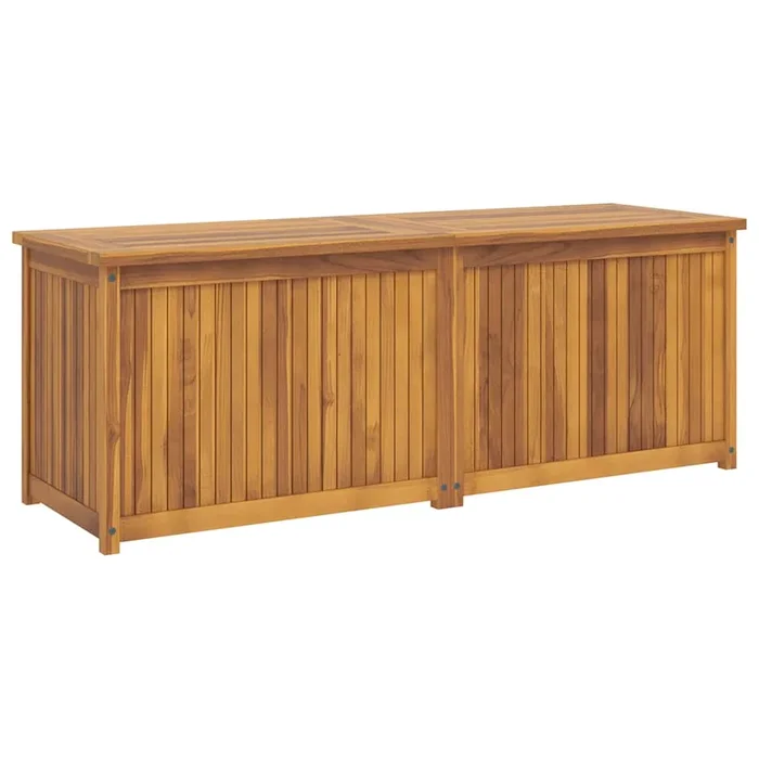 vidaXL Baúl de jardín madera maciza de teca 150x50x55 cm
