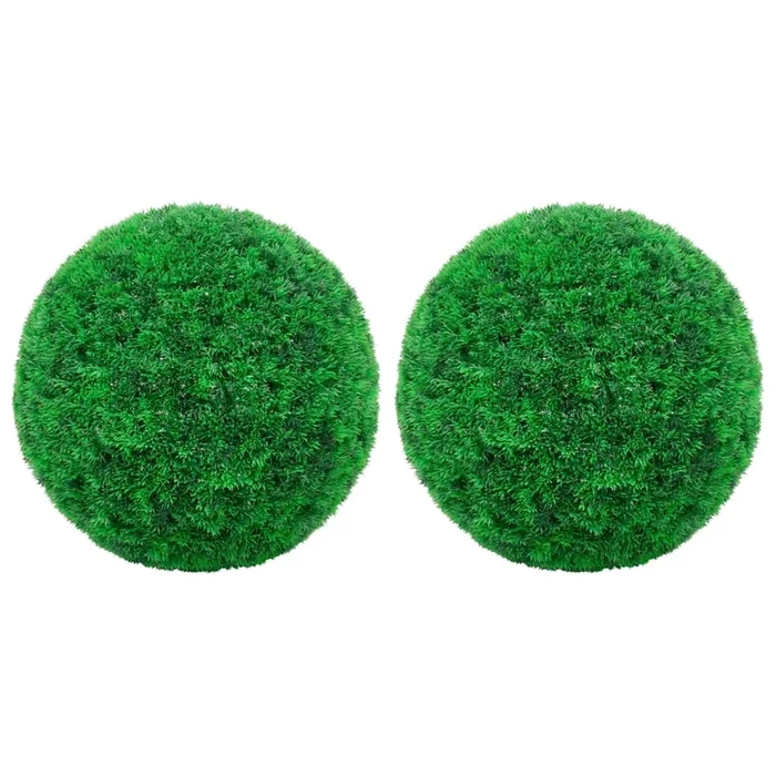 vidaXL Bolas de boj artificial 2 unidades 27 cm