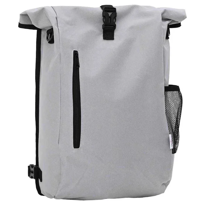 vidaXL Bolsa de bicicleta Gris 31 x 13 x 58 cm Poliéster