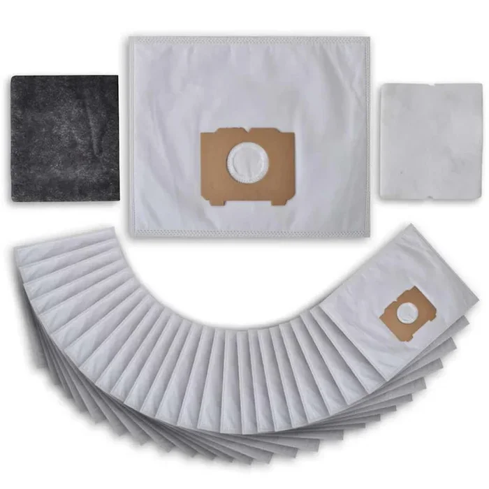 vidaXL Bolsas para aspiradora (25 unidades, con filtros) para AEG, Progress y Tornado