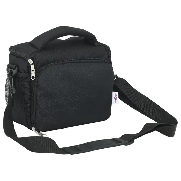 vidaXL Bolso para cámara con funda impermeable tela oxford negra