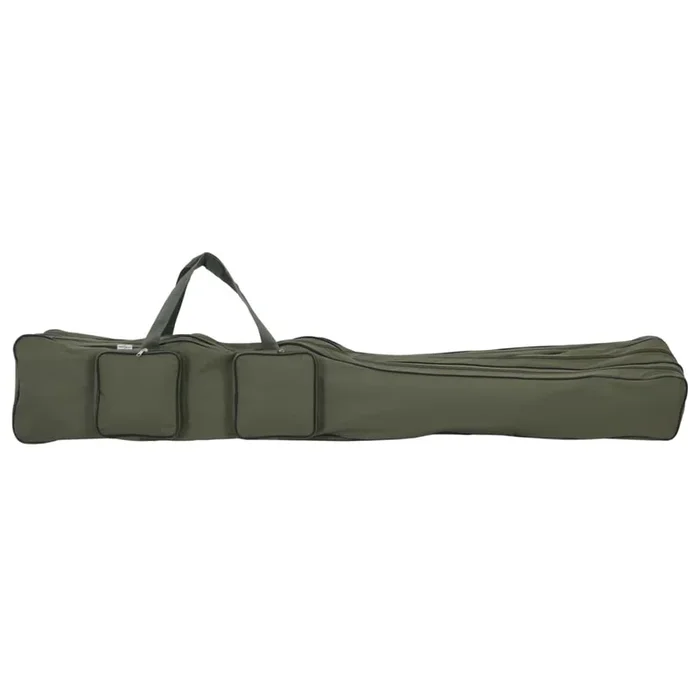 vidaXL Bolso para caña de pescar tela oxford verde oscuro 160 cm (2)