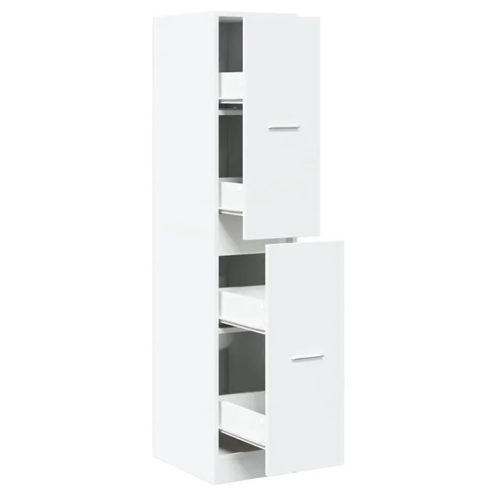 vidaXL Boticario Blanco 30x41x144,5 cm Madera de Ingeniería