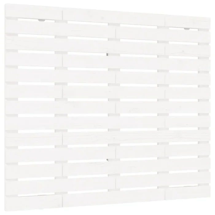 vidaXL Cabecero cama de pared madera maciza pino blanco 106x3x91,5 cm