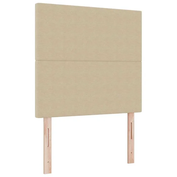 vidaXL Cabecero con cabecera Verde grisáceo 100 cm Tela de Rayas