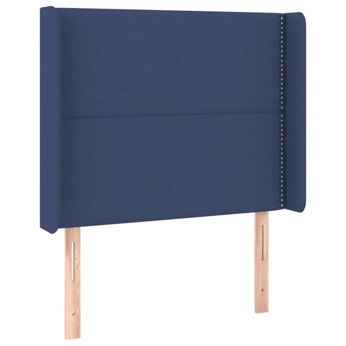 vidaXL Cabecero con orejas de tela azul 103x16x118/128 cm (3)