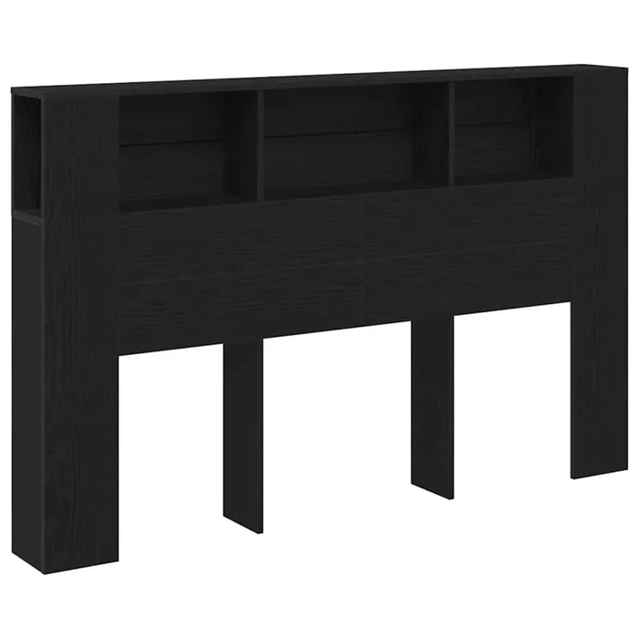 vidaXL Cabecero de armario Roble negro 160 x 19 x 104.5 cm