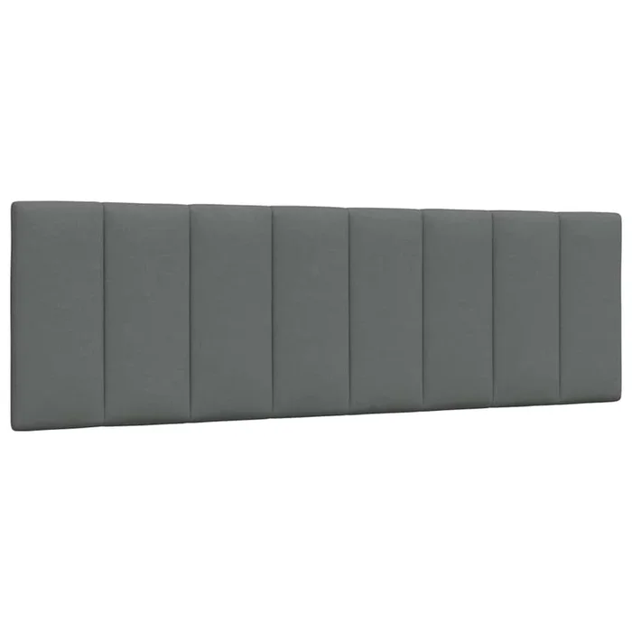 vidaXL Cabecero de cama acolchado Hanko tela gris oscuro 160 cm