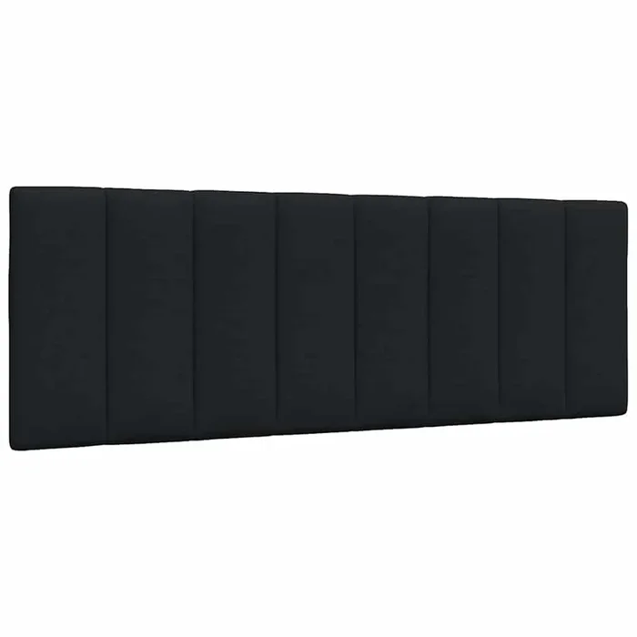vidaXL Cabecero de cama acolchado Hanko tela negro 140 cm