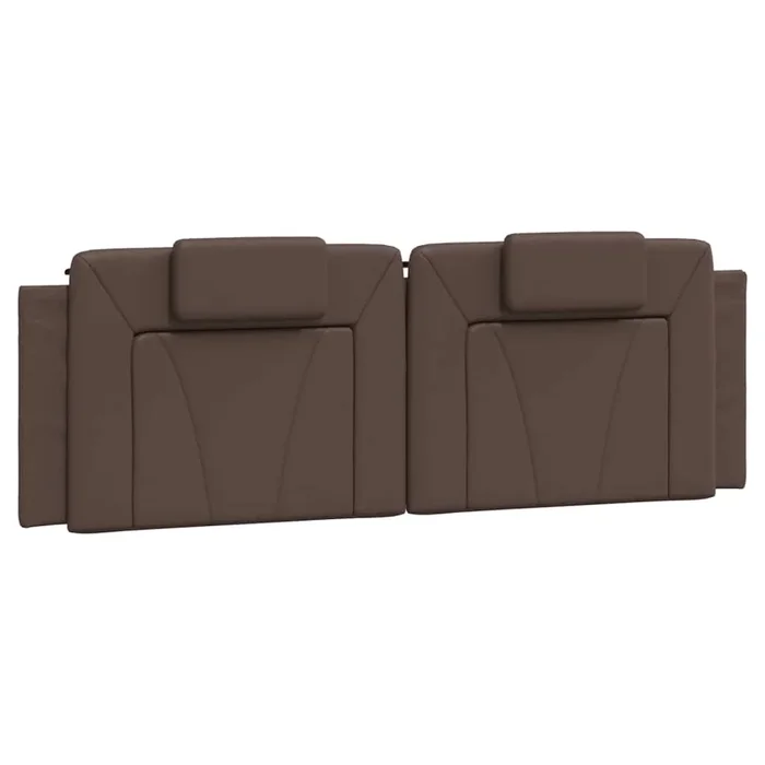 vidaXL Cabecero de cama acolchado Viana cuero sintético marrón 160 cm