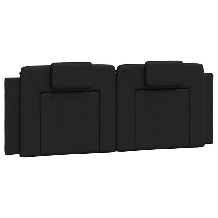 vidaXL Cabecero de cama acolchado Viana cuero sintético negro 140 cm