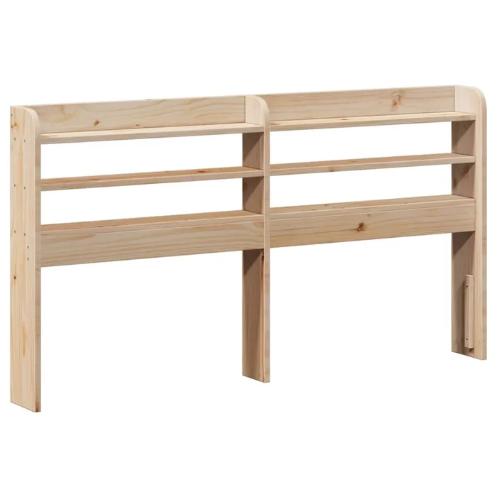 vidaXL Cabecero de cama con estantes madera maciza de pino 160 cm