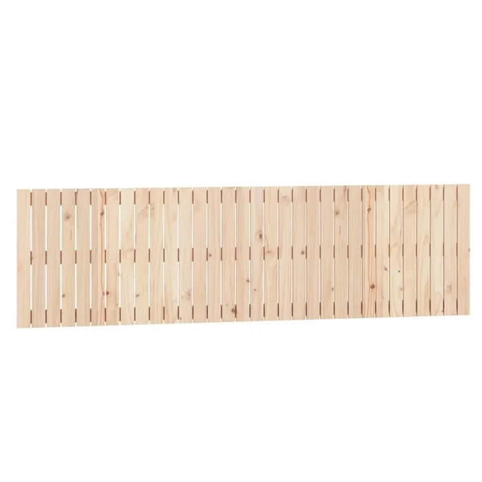vidaXL Cabecero de cama de pared madera maciza de pino 204x3x60 cm