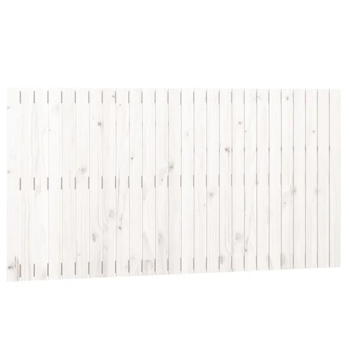 vidaXL Cabecero de cama de pared madera maciza pino blanco 166x3x90 cm