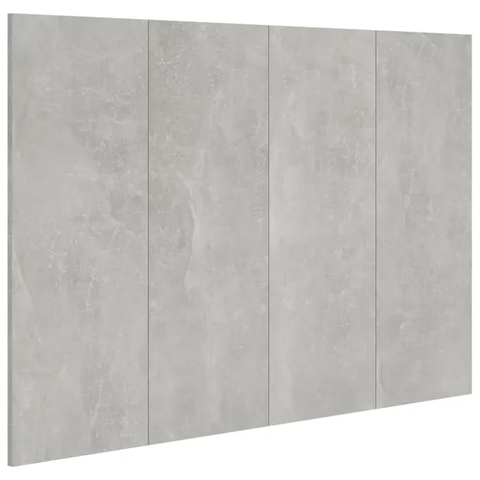 vidaXL Cabecero de cama madera contrachapada gris 120×1,5×80 cm