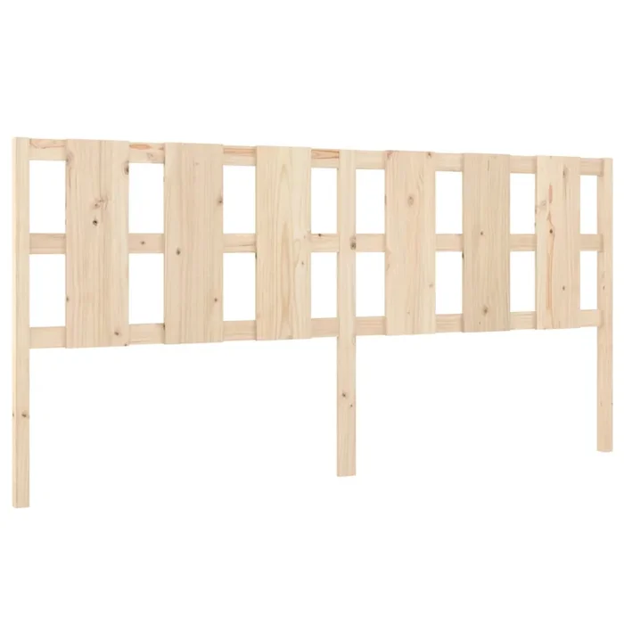 vidaXL Cabecero de cama madera maciza de pino 205,5x4x100 cm (4)