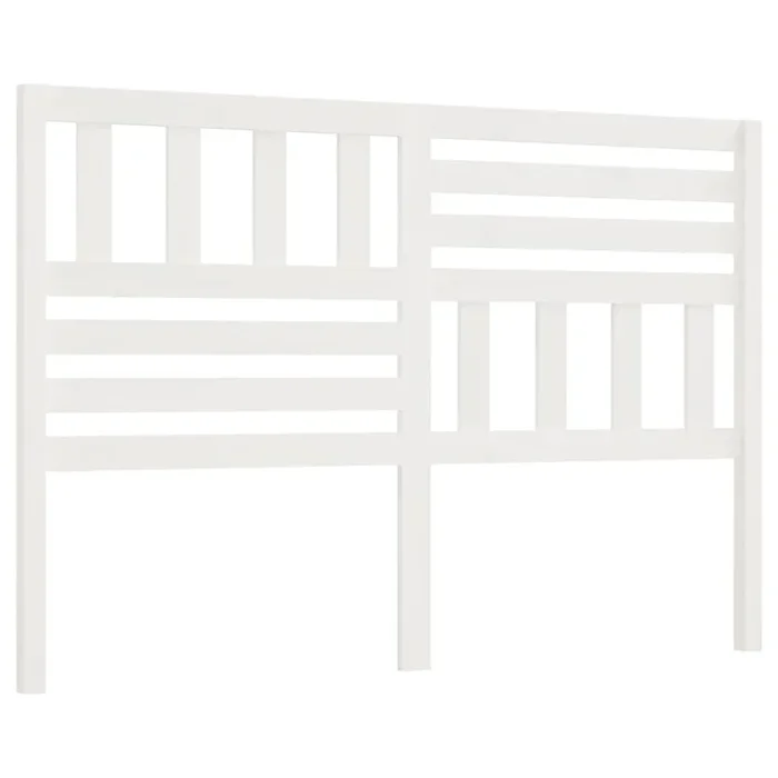 vidaXL Cabecero de cama madera maciza de pino blanco 156x4x100 cm (4)